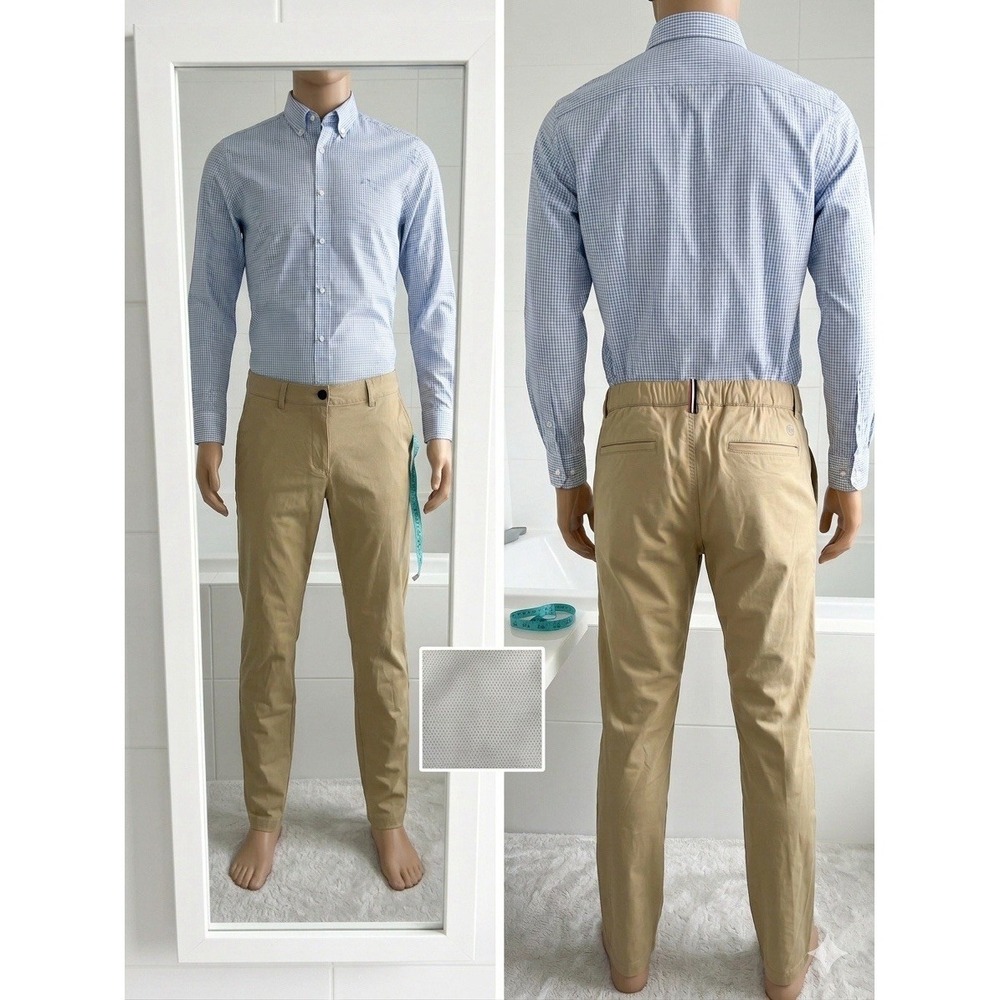 Ben Sherman‎ Men's 38x33 24/7 Packable Motion Khaki Chinos Water Repellent